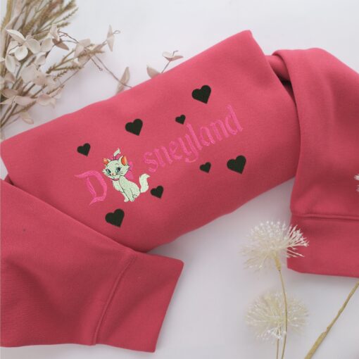 Marie Cat Disneyland Embroidery, Disneyland Embroidered Sweatshirt, Movie Disney Inspired, Best Gifts Idea For Him Her - Image 4