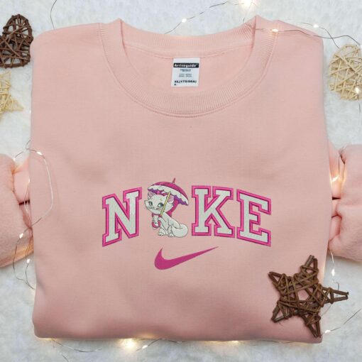Marie Umbrella x Nike Embroidered Shirt The Aristocats Embroidered Shirt Custom Nike Embroidered Shirt