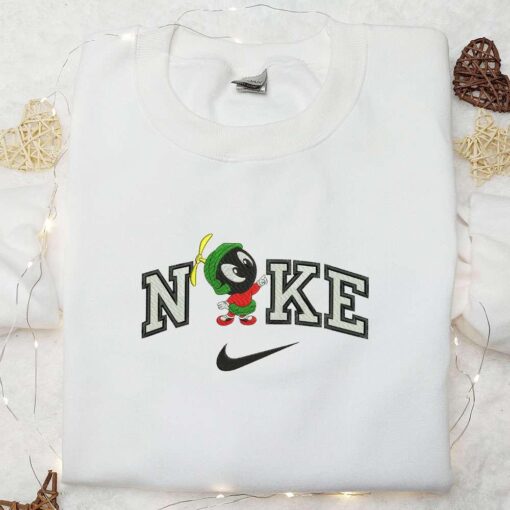 Marvin The Martian Cartoon Embroidered Shirt Inspired Movie Best Gift Idea For Family