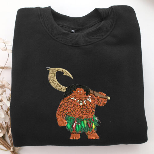 Maui Embroidery, Disneyland Embroidered Sweatshirt, Movie Disney Inspired, Best Gifts Idea For Him Her - Image 5