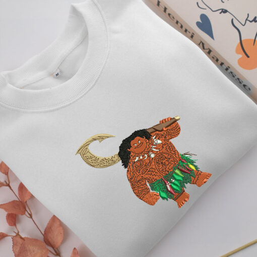 Maui Embroidery, Disneyland Embroidered Sweatshirt, Movie Disney Inspired, Best Gifts Idea For Him Her - Image 2