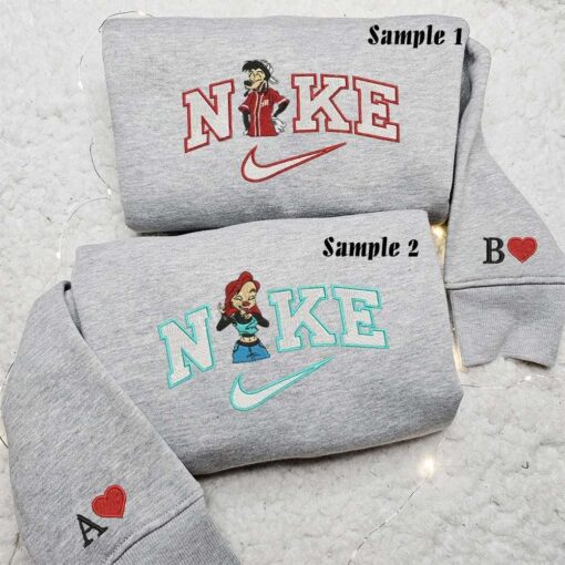 Max and Roxanne Embroidered Couple Shirts