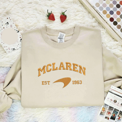 Mclaren Racing Car Est 1963 Embroidered Shirt, Best Gift Ideas For Fans