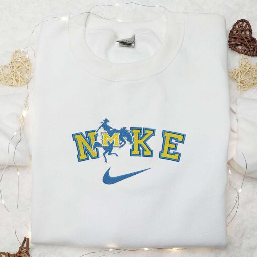 McNeese Cowboys x Nike Embroidered Shirt NCAA Sports Embroidered Hoodie Best Gift Idea