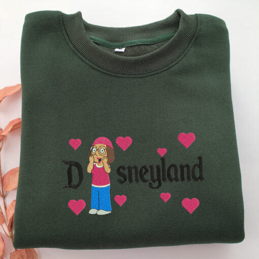 Meg Griffin Disneyland Embroidery, Disneyland Embroidered Sweatshirt, Movie Disney Inspired, Best Gifts Idea For Him Her - Image 3