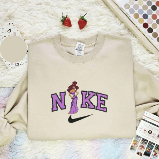 Megara Embroidered Shirt Disney Characters Embroidered Hoodie
