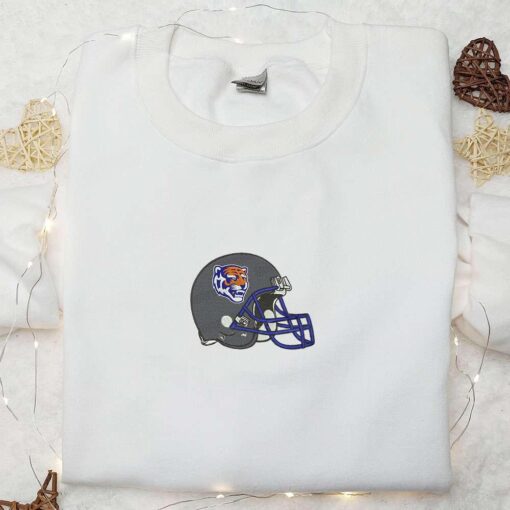Memphis Tigers Helmet Embroidered Shirt NCAA Sports Embroidered Hoodie Best Gift Idea