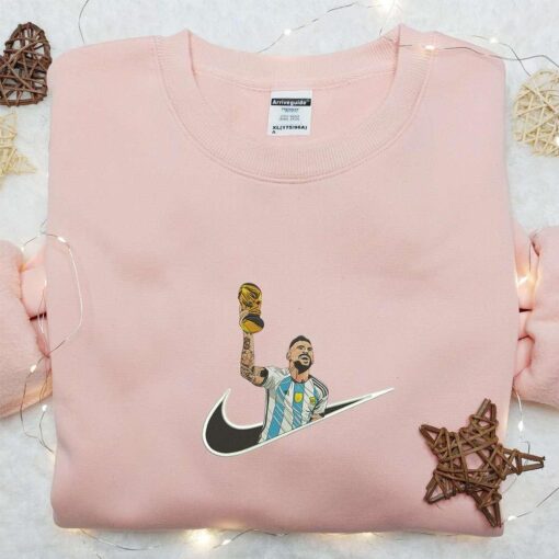 Messi x Nike Movie Embroidered Shirt Celebrity Embroidered Hoodie Custom Nike Embroidered T shirt