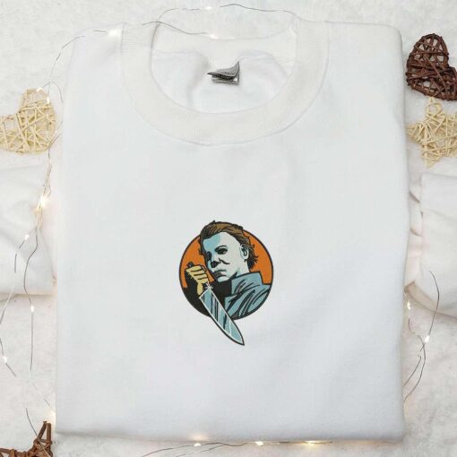 Michael Myer Embroidered Shirt Horror Movie Characters Embroidered Shirt Spooky Embroidered Shirt