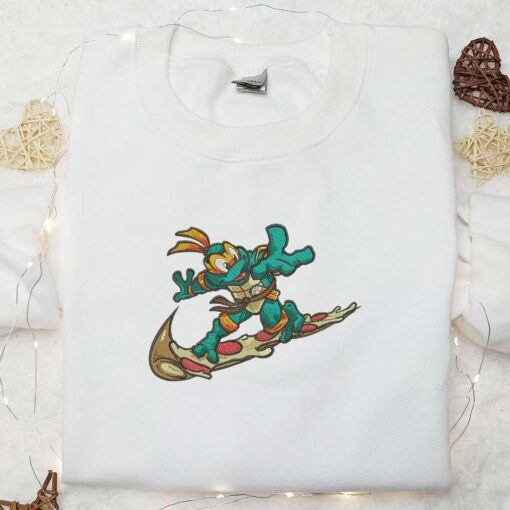 Michaelangelo Ninja Turtles Embroidered Shirt Best GIft For Fans