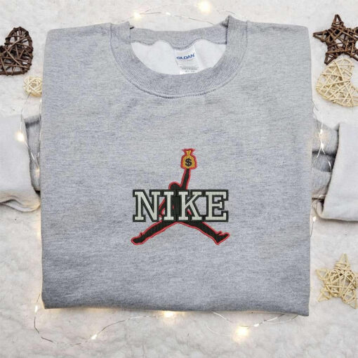 Micheal Jordan x Nike Embroidered Tshirt Nike Inspired Embroidered Shirt Best Gift for Him