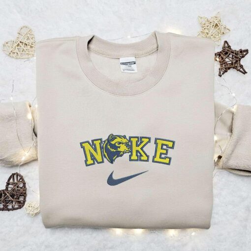 Michigan Wolverines x Nike Embroidered Shirt NCAA Sports Embroidered Hoodie Best Gift Idea