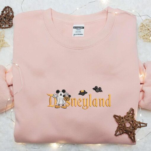 Mickey Boo Ghost Disneyland Halloween Embroidered Shirt Best Gifts for Family