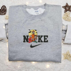Mickey Donald and Goofy Halloween x Nike Embroidered Sweatshirt Walt Disney Characters Embroidered Shirt Best Halloween Gift Ideas