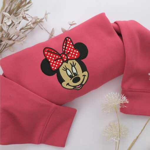 Mickey Minnie Embroidery, Disneyland Embroidered Sweatshirt, Movie Disney Inspired, Best Gifts Idea For Him Her - Image 4