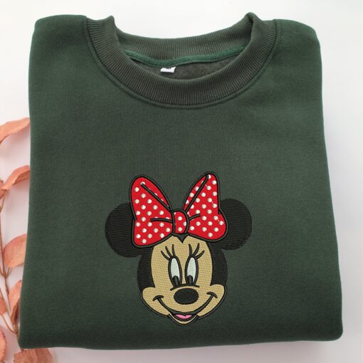 Mickey Minnie Embroidery, Disneyland Embroidered Sweatshirt, Movie Disney Inspired, Best Gifts Idea For Him Her - Image 3