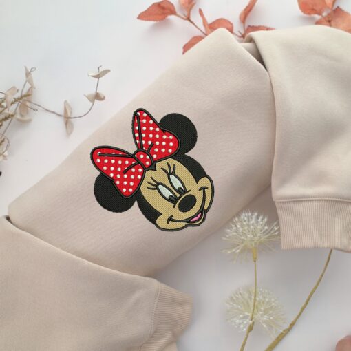 Mickey Minnie Embroidery, Disneyland Embroidered Sweatshirt, Movie Disney Inspired, Best Gifts Idea For Him Her