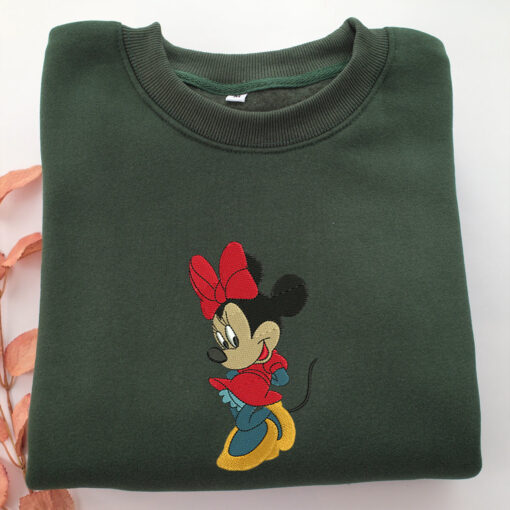 Mickey Minnie v2 Embroidery, Disneyland Embroidered Sweatshirt, Movie Disney Inspired, Best Gifts Idea For Him Her - Image 3