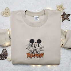 Mickey Mouse Halloween Embroidered Shirt Disney Halloween Embroidered Sweatshirt Best Halloween Gift Ideas