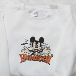 Mickey Mouse Halloween Spooky Embroidered Sweatshirt Disney Halloween Embroidered Hoodie Best Halloween Gift Ideas