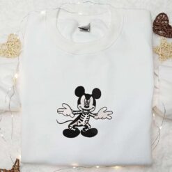 Mickey Mouse Skeleton Halloween Embroidered Shirt Disney Halloween Embroidered Shirt Best Halloween Gifts for Family