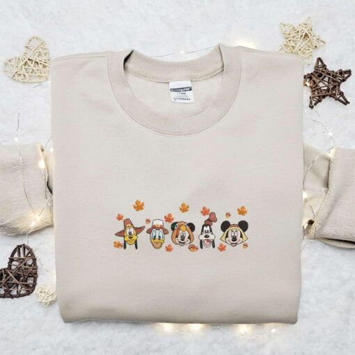 Mickey Team Autumn Fall Embroidered Shirt Inspired Movie Shirt, Best Gift For Family