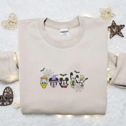Mickey Team Cosplay Halloween Embroidered Shirt  Best Gifts for Family