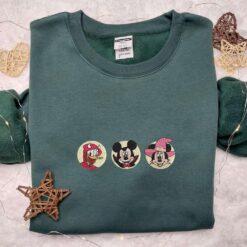 Mickey Team Cosplay Halloween Embroidered Shirt Best Gifts for Family