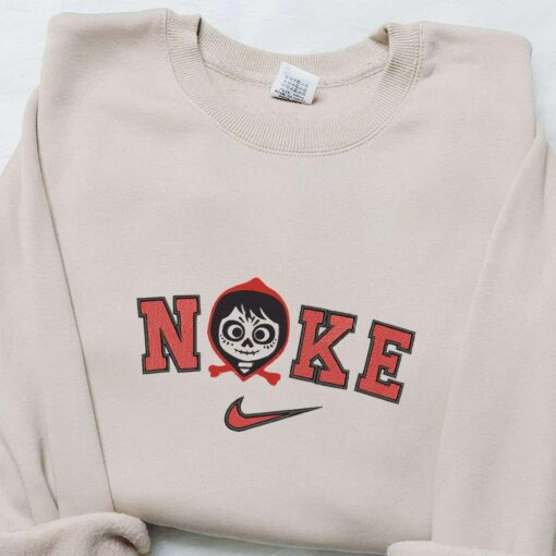 Miguel Rivera Coco x Nike Embroidered Sweatshirt Horror Movie Halloween Embroidered Shirt Best Halloween Gift Ideas