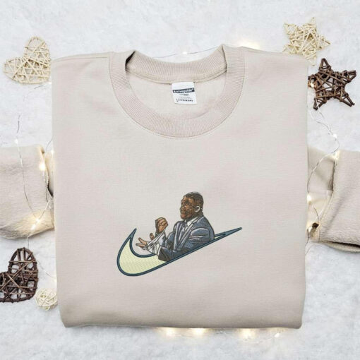 Mike Tyson x Nike Swoosh Embroidered Shirt Celebrity Embroidered Hoodie Sports Embroidered T Shirt