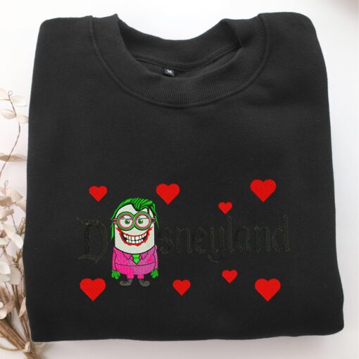 Minion Joker Disneyland Embroidery, Disneyland Embroidered Sweatshirt, Movie Disney Inspired, Best Gifts Idea For Him Her - Image 5