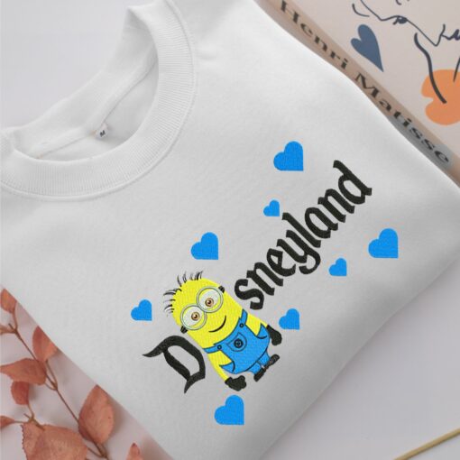 Minions Disneyland Embroidery, Disneyland Embroidered Sweatshirt, Movie Disney Inspired, Best Gifts Idea For Him Her - Image 2