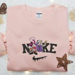 Minnie and Mickey Masquerade Halloween x Nike Embroidered Sweatshirt Disney Walt Characters Embroidered Shirt Best Halloween Gift Ideas