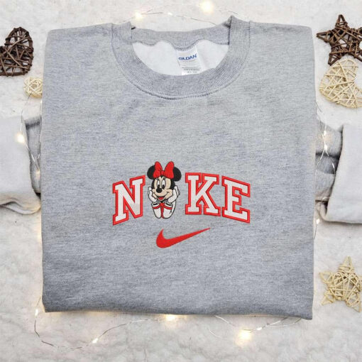 Minnie Cruise Trip x Nike Embroidered Shirt Disney Characters Embroidered Shirt Cartoon Embroidered Hoodie