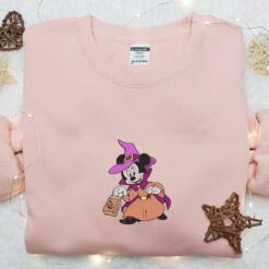 Minnie Halloween Embroidered Hoodie Disney Halloween Embroidered T shirt Best Halloween Gift Ideas
