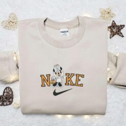 Minnie Mouse Angel Halloween x Nike Embroidered Sweatshirt Walt Disney Characters Embroidered Shirt Best Halloween Gift Ideas