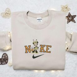 Minnie Mouse Bee Halloween x Nike Embroidered Sweatshirt Walt Disney Characters Embroidered Shirt Best Halloween Gift Ideas
