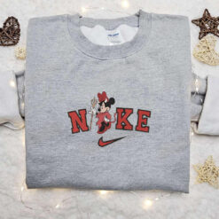 Minnie Mouse Devil Halloween x Nike Embroidered Sweatshirt Halloween Embroidered Shirt Best Halloween Gift Ideas