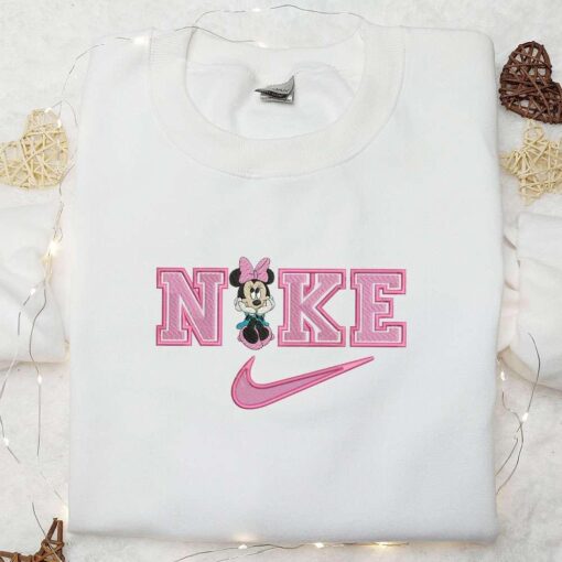 Minnie Mouse Disney Characters Embroidered Shirt Inspired Movie Shirt, Best Gift For Family