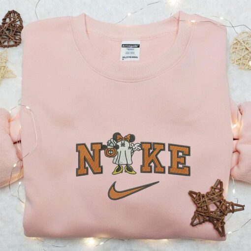 Minnie Mouse Ghost x Nike Embroidered Sweatshirt Walt Disney Embroidered Shirt Best Halloween Gift Ideas