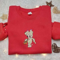Minnie Mouse Mummy Embroidered Sweatshirt Disney Halloween Embroidered Hoodie Best Halloween Gift Ideas