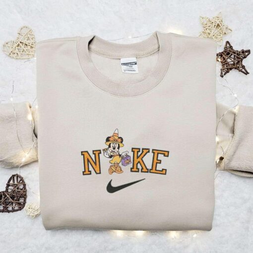 Minnie Mouse Trick or Treat x Nike Embroidered Sweatshirt Halloween Embroidered Shirt Best Halloween Gift Ideas