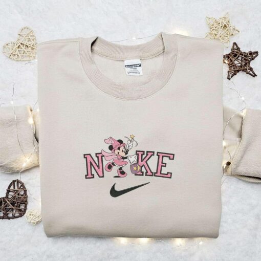 Minnie Mouse Witch Star Halloween x Nike Embroidered Sweatshirt Disney Walt Characters Embroidered Shirt Best Halloween Gift Ideas