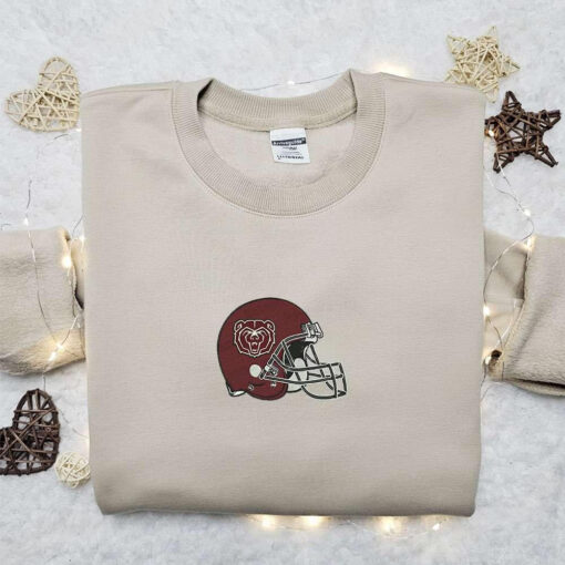 Missouri State Bears Helmet Embroidered Shirt NCAA Sports Embroidered Hoodie Best Gift Idea 1