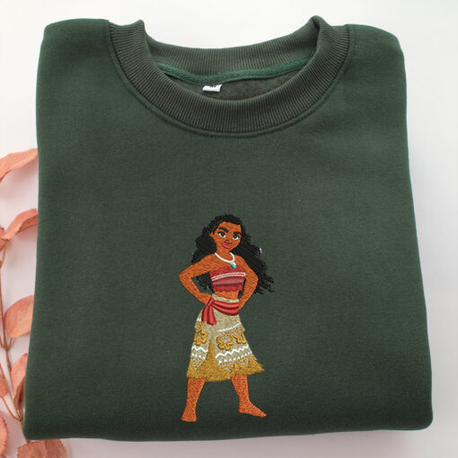 Moana Embroidery, Disneyland Embroidered Sweatshirt, Movie Disney Inspired, Best Gifts Idea For Him Her - Image 3