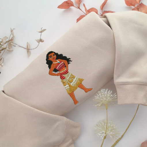 Moana Embroidery, Disneyland Embroidered Sweatshirt, Movie Disney Inspired, Best Gifts Idea For Him Her