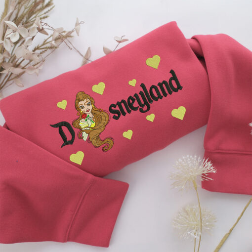 Modern Belle Disneyland Embroidery, Disneyland Embroidered Sweatshirt, Movie Disney Inspired, Best Gifts Idea For Him Her - Image 4