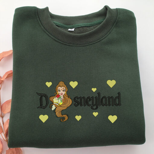 Modern Belle Disneyland Embroidery, Disneyland Embroidered Sweatshirt, Movie Disney Inspired, Best Gifts Idea For Him Her - Image 3