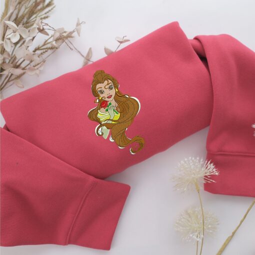 Modern Belle Embroidery, Disneyland Embroidered Sweatshirt, Movie Disney Inspired, Best Gifts Idea For Him Her - Image 4
