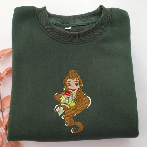Modern Belle Embroidery, Disneyland Embroidered Sweatshirt, Movie Disney Inspired, Best Gifts Idea For Him Her - Image 3